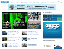 Tablet Screenshot of military.com